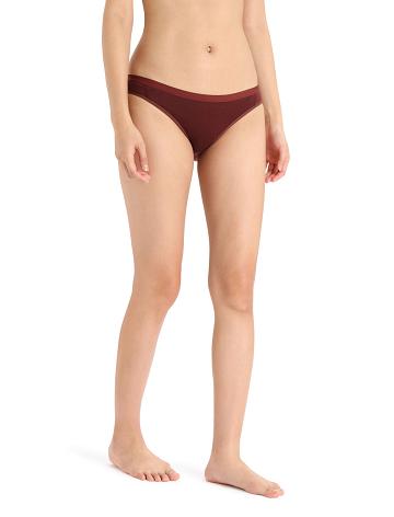 Espresso Icebreaker Merino Siren Bikini Briefs Women's Underwear | AU 1717GSOL